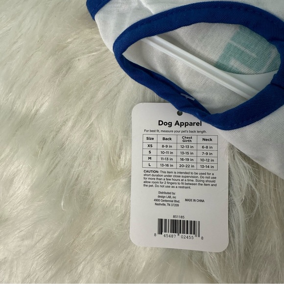 Blue and White Dog Shirts and Hat - Picture 4 of 6